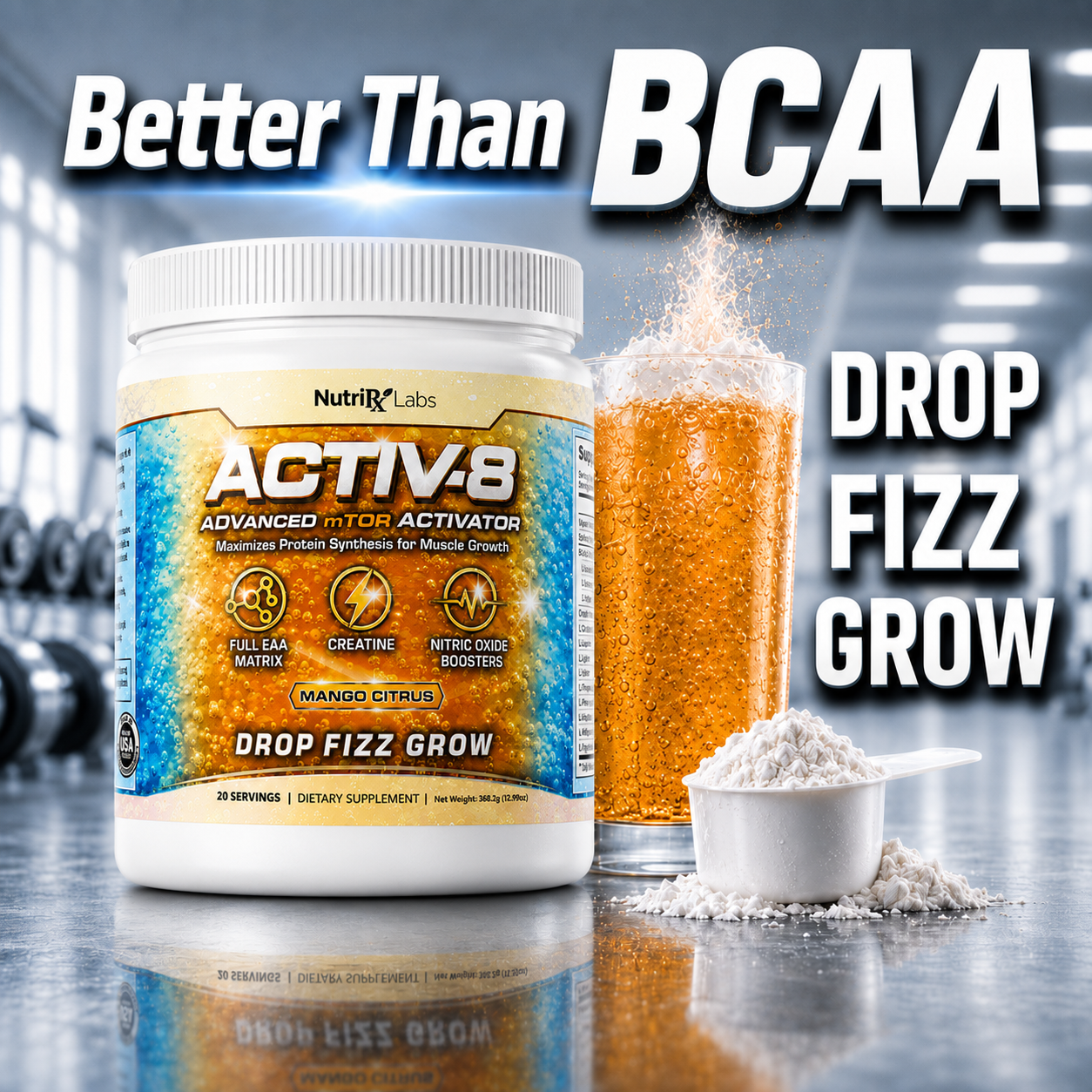 ACTIV-8— The Advanced mTOR Activator That's Better Than BCAA