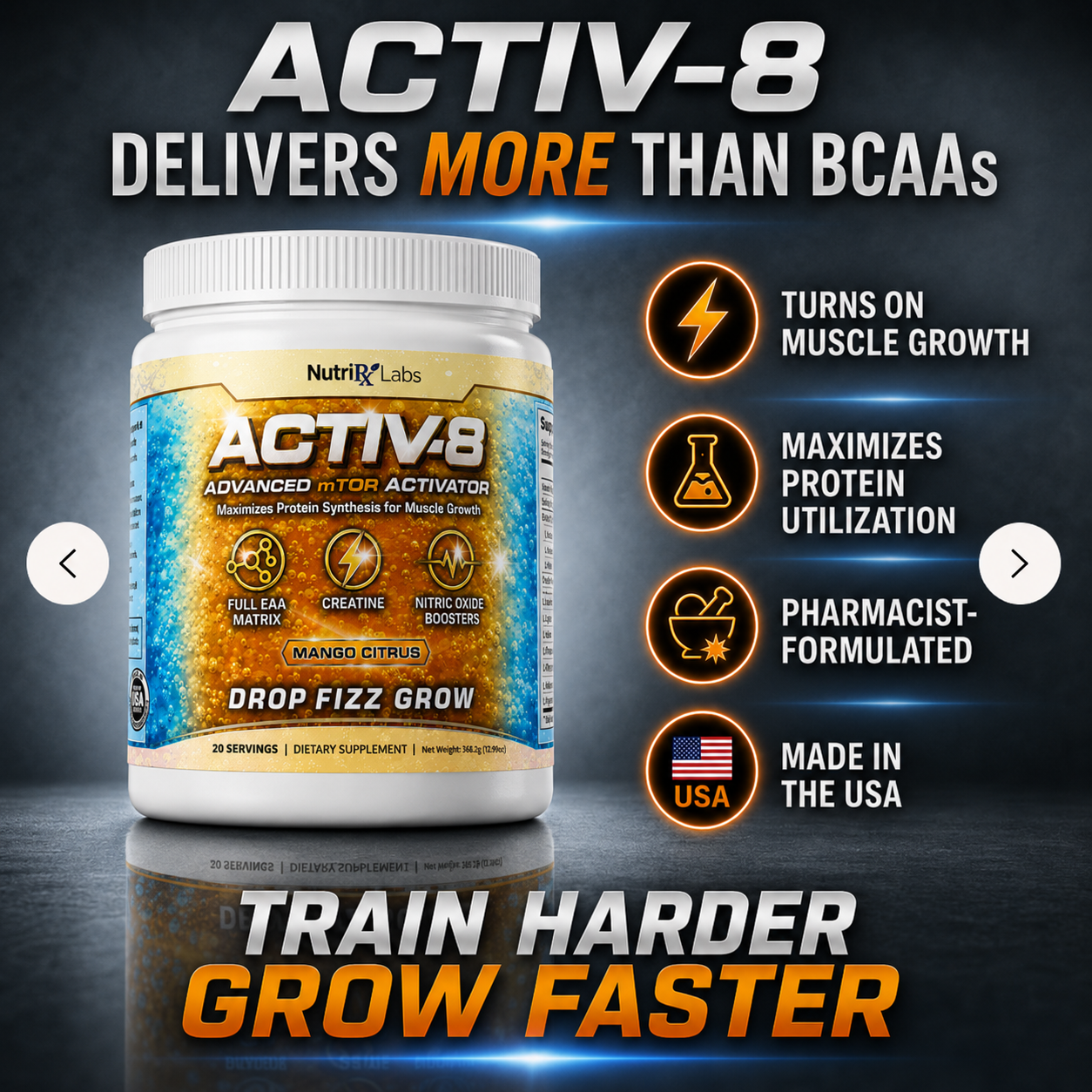 ACTIV-8— The Advanced mTOR Activator That's Better Than BCAA